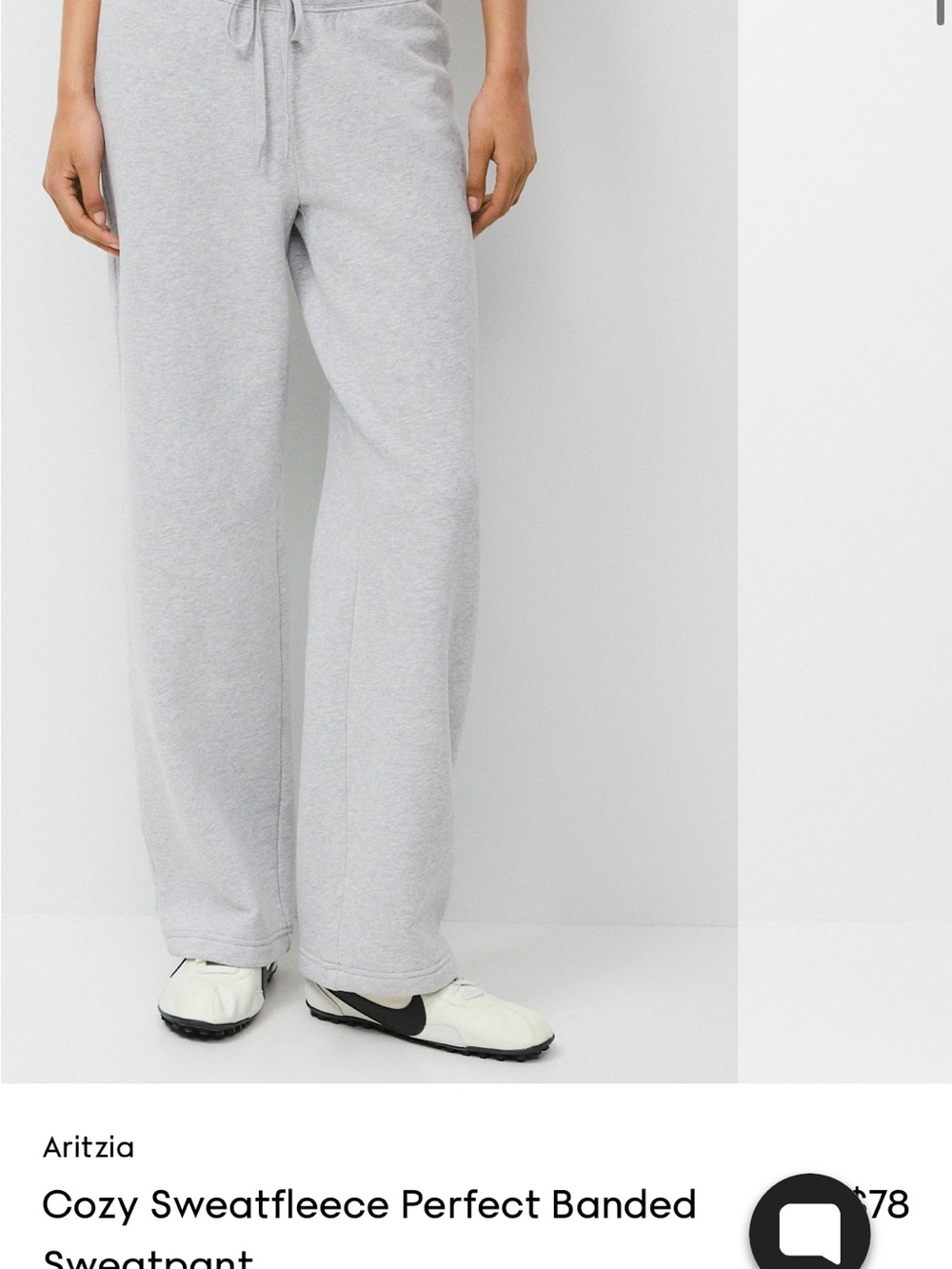 Aritzia Cozy Sweatfleece Perfect Banded Sweatpant